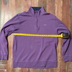Men’s Large Vineyard Vines 1/4 ZIP Purple Pullover